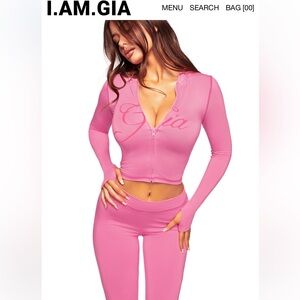 I.AM.GIA neon Pink BLARE 2 piece set never worn only tried on size medium